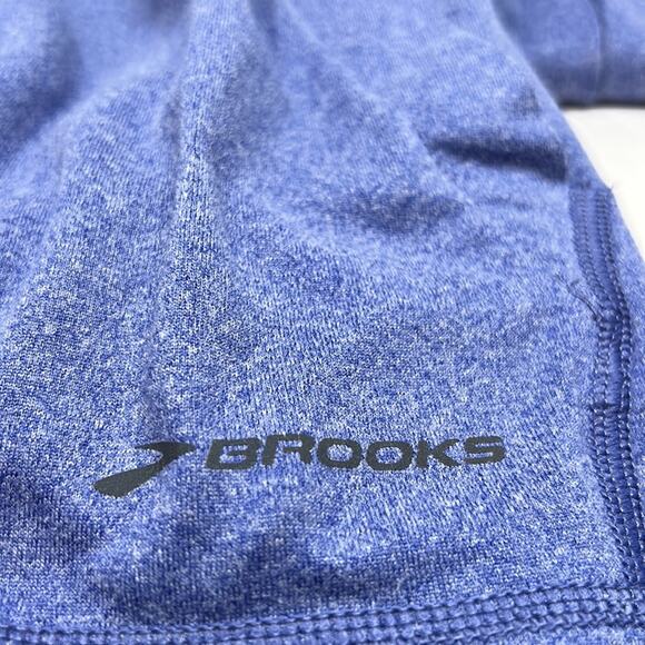 Brooks Women's Blue Long Sleeve Hooded Pullover Active Wear Tee Size Medium - Picture 13 of 14